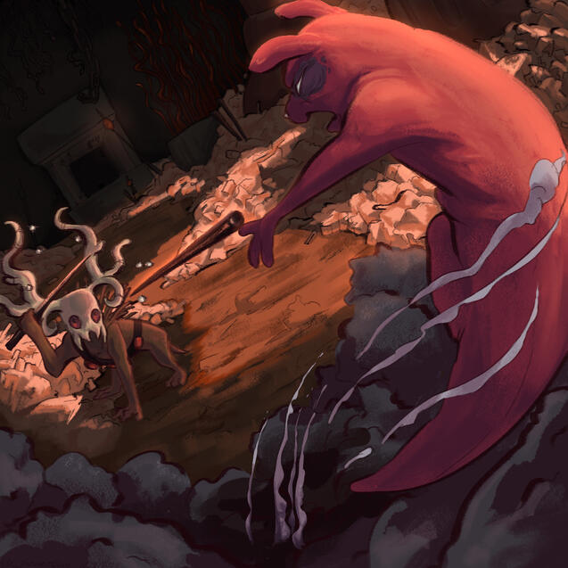 Digital - Clip Studio Paint. Fan art of the game Rain World.