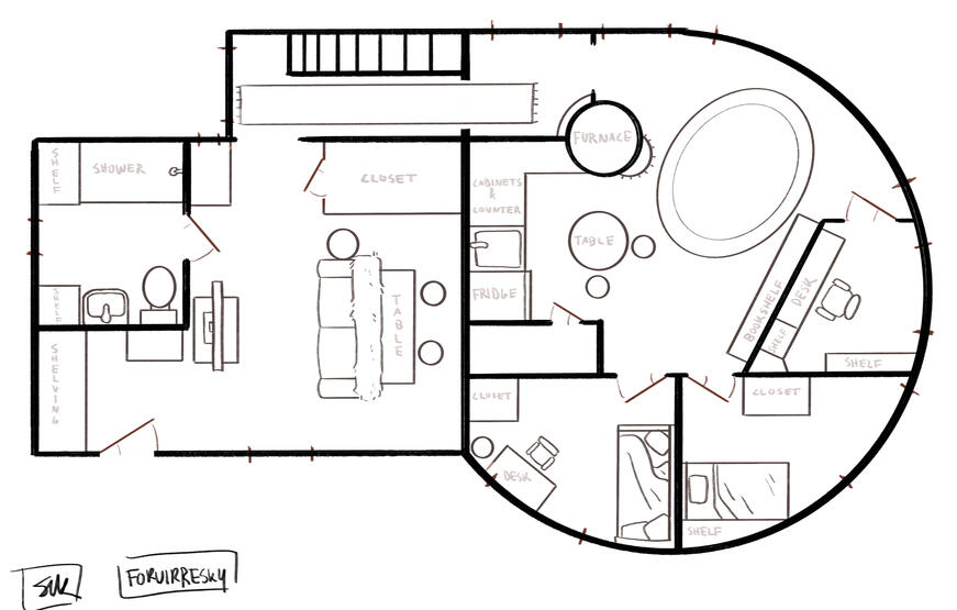 Digital - Autodesk Sketchbook.